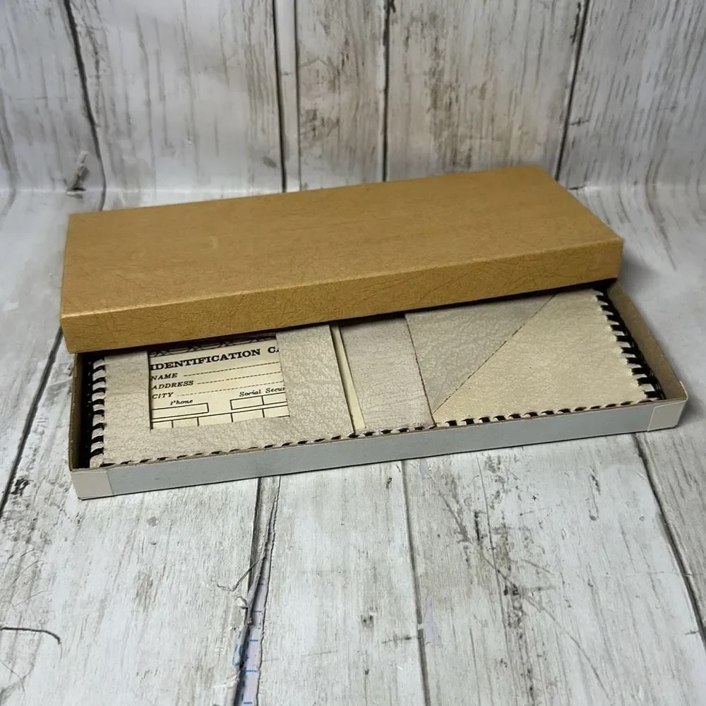 Vintage Leather Tooled Wallet / Bill‎ Fold Boat Design